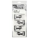 Tim Holtz Stencil Stampers Anonymous Direction