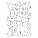 Spellbinders Storybook Illustrations Clear Stamp Set Wild Friends by Josh Griffiths