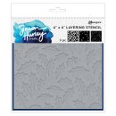 Simon Hurley create. Layering Stencils 6x6 Inch Festive Holly (3pcs)