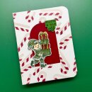 Simon Hurley create. Layering Stencils 6x6 Inch Candy Cane (3pcs)