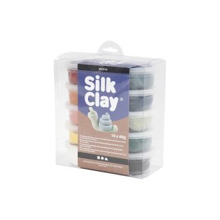 Creativ Company Modelliermasse Silk Clay dezente Farben