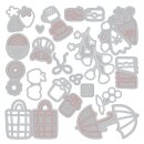 Sizzix Thinlits Die Picnic Treats (18pcs) by Letters by Shellss