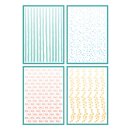 Sizzix Stencil A6 Holiday Layering Stripes (4pcs) by...