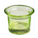 10 St. Teelichtglas 6,5x4,5cm grün
