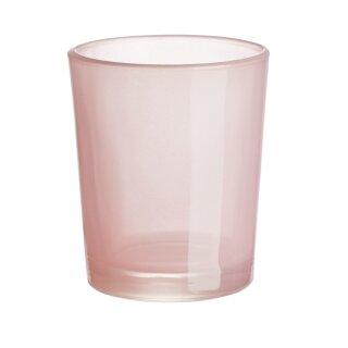 10 St. Teelichtglas 6,5x4,8x5,8cm rosenholz