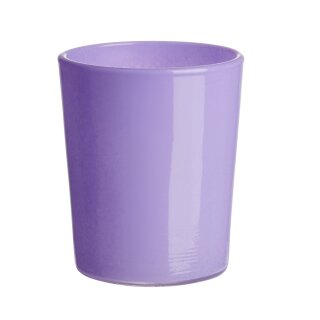 10 St. Teelichtglas 6,5x4,8x5,8cm lavendel
