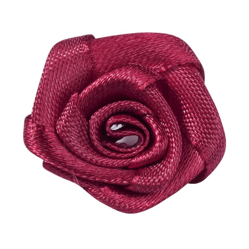 Satinrosen 6 Cm, 3 Stück - Kreativmarkt Butterfly
