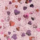 Glorex Glitter Glue 53ml Confetti Herzen rot/pink