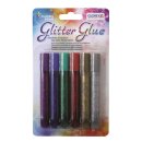 Glitter Glue Pen / Stifte 6x10,5ml Standard Farben (eher...