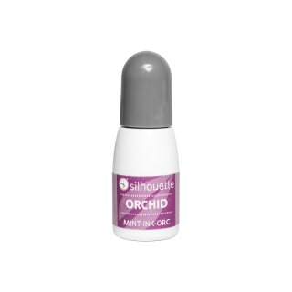 Silhouette Mint Stempelfarbe Orchidee