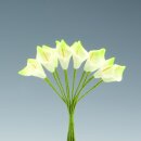 Glorex Callas 12 Blüten 12cm hellgrün