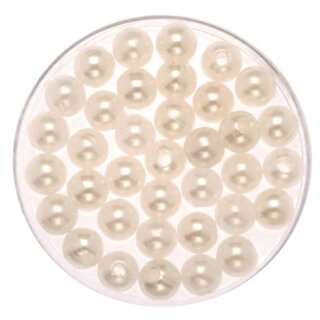 Glorex Dekoperlen 75 g 6mm weiss