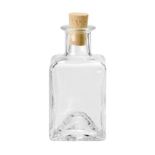 Glorex Flasche quadratisch Klarglas