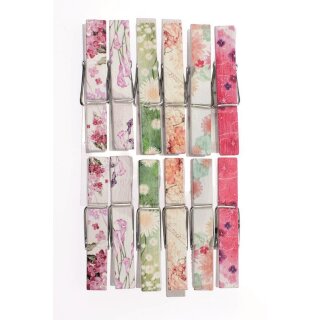 Glorex Holzklammern bedruckt 12St SB