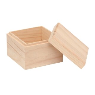 Glorex Holzbox quadrt. 10,5x10,5x8cm