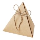 Papier-Box natur, Dreieck 13 cm,