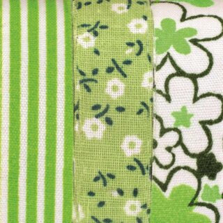 Glorex Textilbänder selbstklebend Grün 3