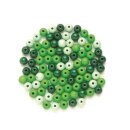 Glorex Holzperlen 10mm zu 47 Stk.  grün mix