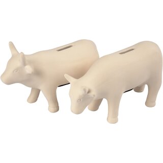 Spardose Kuh aus Terrakotta