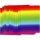 Regenbogen-Papier, A4 180g/qm, 100Blatt