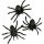 Halloween Spinnen, schwarz, 4cm zu 10 Stück