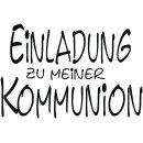 H.- Stempel "Einladung z. Kommunion", 5x7cm,...