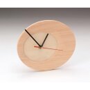 Holz-Uhr oval 17x20cm, FSC