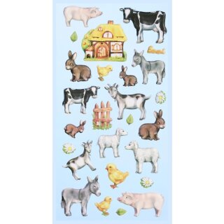 Softy Sticker Bauernhoftiere