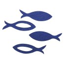 Filz Streuteile Fisch, royalblau