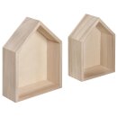 Holz Rahmen Häuser 2-er Set