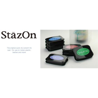 StazOn Stempelkissen 75x45mm Wasserfest, für glatte Oberflächen