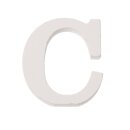 Glorex Buchstaben & Zeichen ca.5,5cm, Holz, weiss C