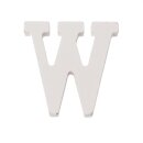 Glorex Buchstaben & Zeichen ca.5,5cm, Holz, weiss W