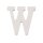 Glorex Buchstaben & Zeichen ca.5,5cm, Holz, weiss W