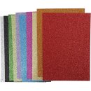 Moosgummi Glitter sortiert 10 A4 Blatt zu 10 Farben, 2mm