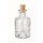 Glorex Glasflasche mit Korken 200ml, je Stück, 14,5cm